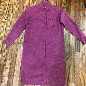 Vintage Pepper Tree Dress Heather Burgundy S